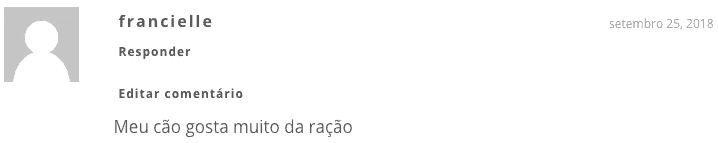 opinião do leitor com relação à ração Golden