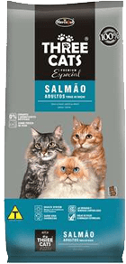 ração three cats é boa
