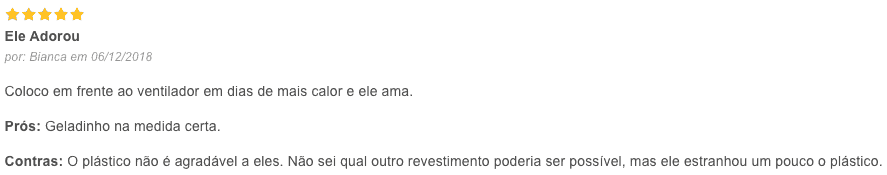 opinião sobre o pet cooling mat