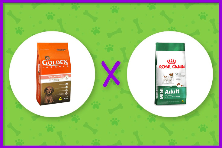 ração Golden ou Royal Canin