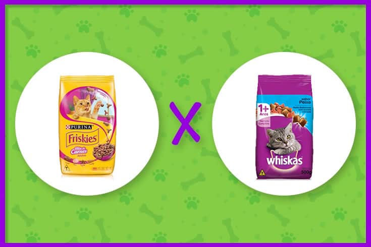 ração friskies ou whiskas